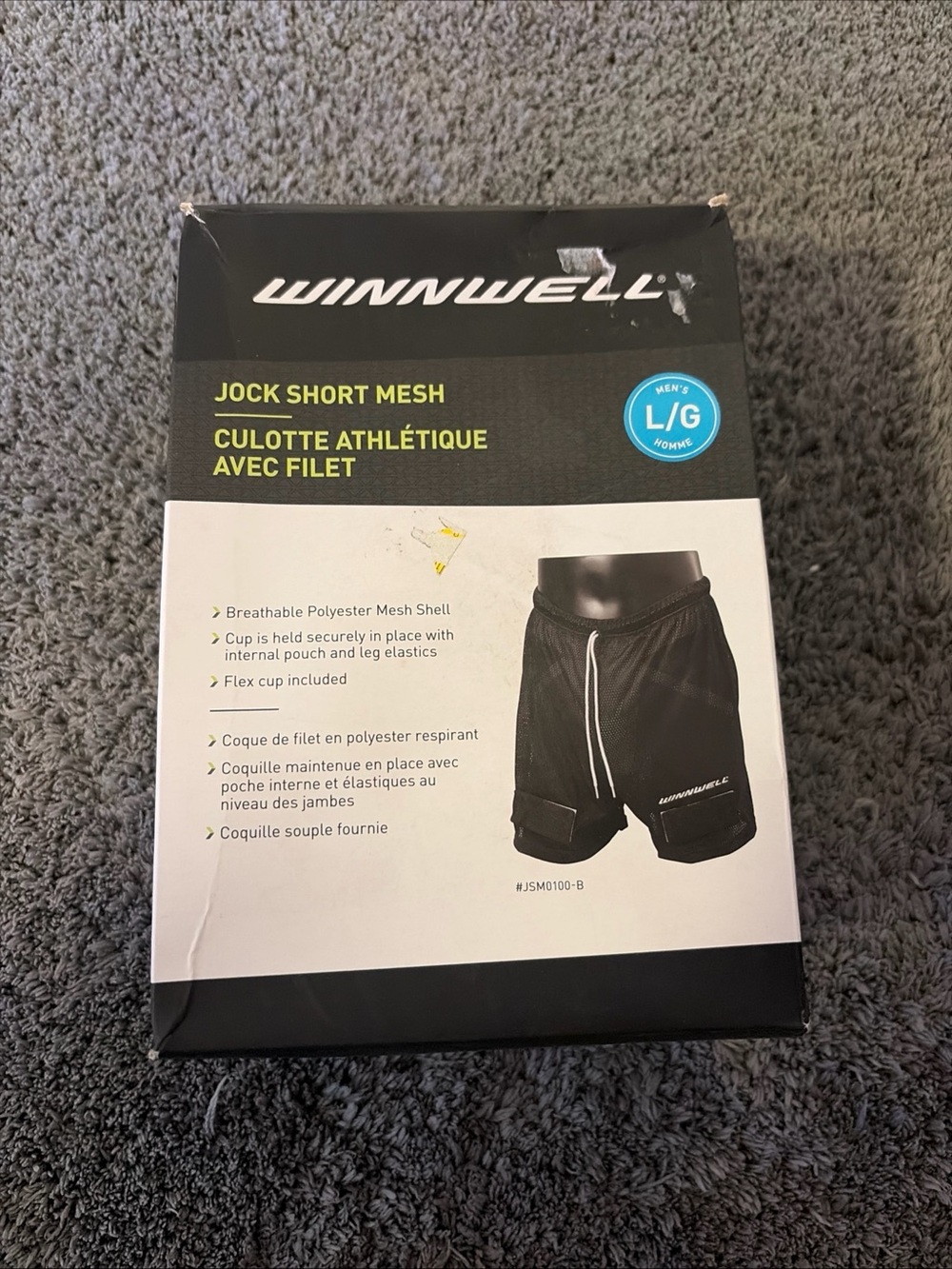 Winnwell Hockey Mesh Jock Shorts Men- L/G